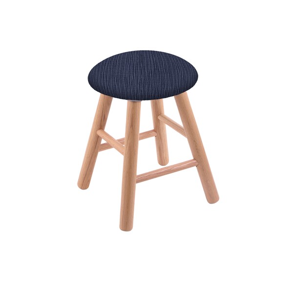 Oak Vanity Stool, Natural Finish, Graph Tidal Seat